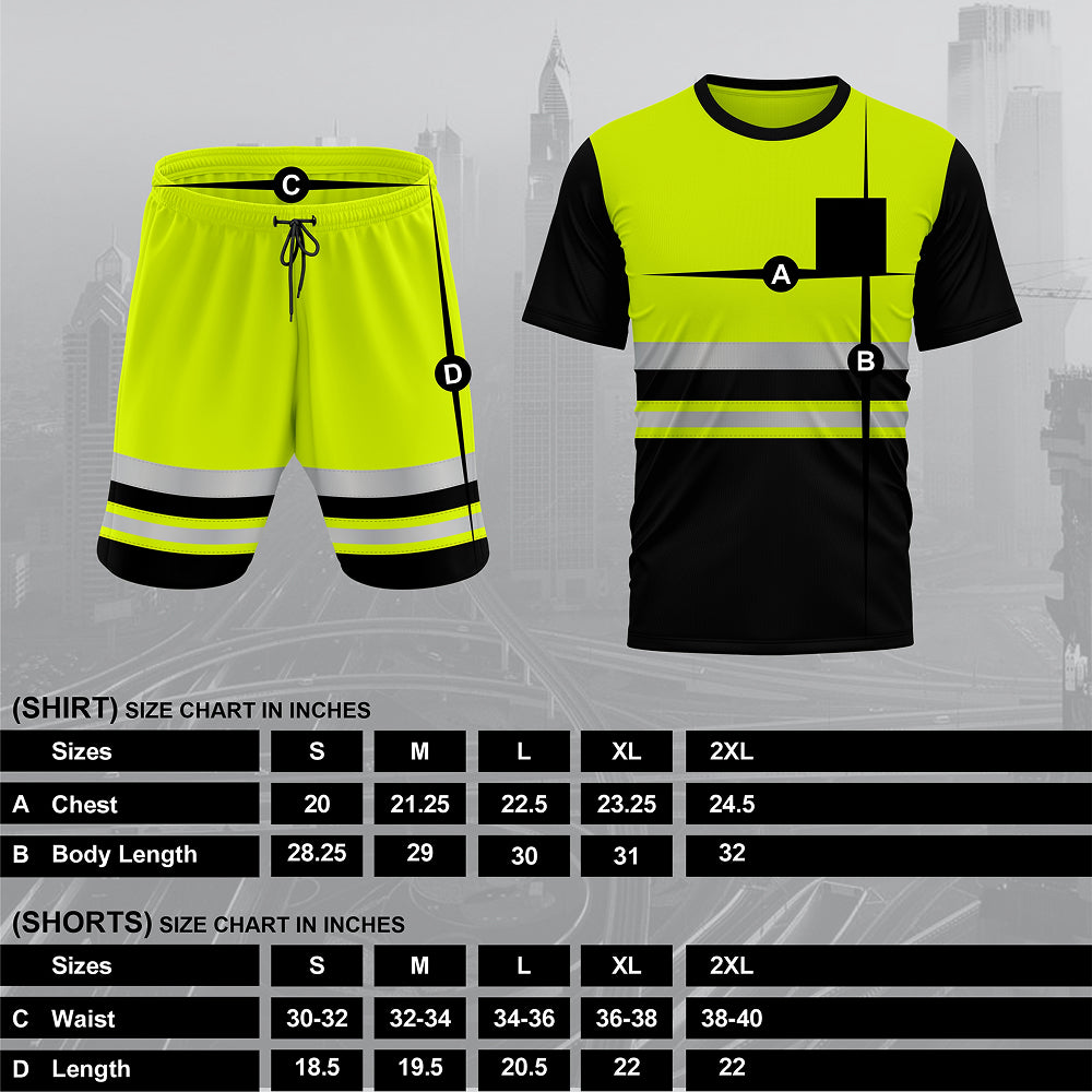 Toro Activa Hi-Vis Tracksuit workwear Set SST-103 - Yellow/Black TORO ACTIVA