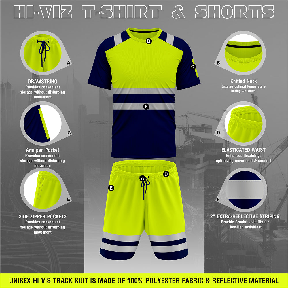 Toro Activa Hi-Vis Tracksuit / Tshirt and Shorts Set SST-101 TORO ACTIVA