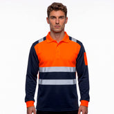 Hi Vis Long Sleeve Polo Shirt PF103 — Yellow or Orange TORO ACTIVA