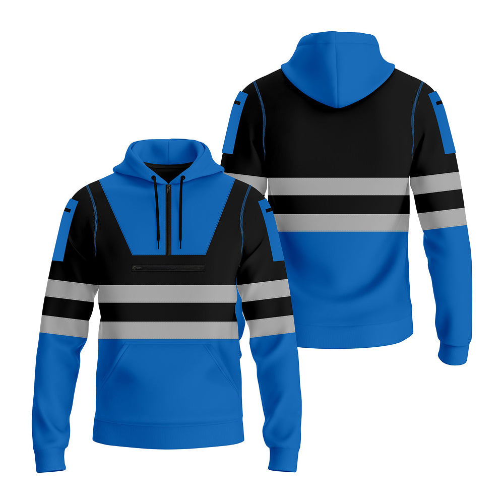 Hi-Vis Work Hoodie 6 | High Visibility Workwear Pullover TORO ACTIVA