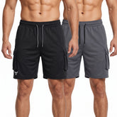 Toro Activa Tactical Utility Cargo Shorts Pack of 2 - Black & Grey TORO ACTIVA