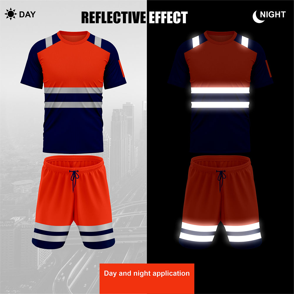 Toro Activa Hi-Vis Tracksuit SST-101 Orange/Navy TORO ACTIVA