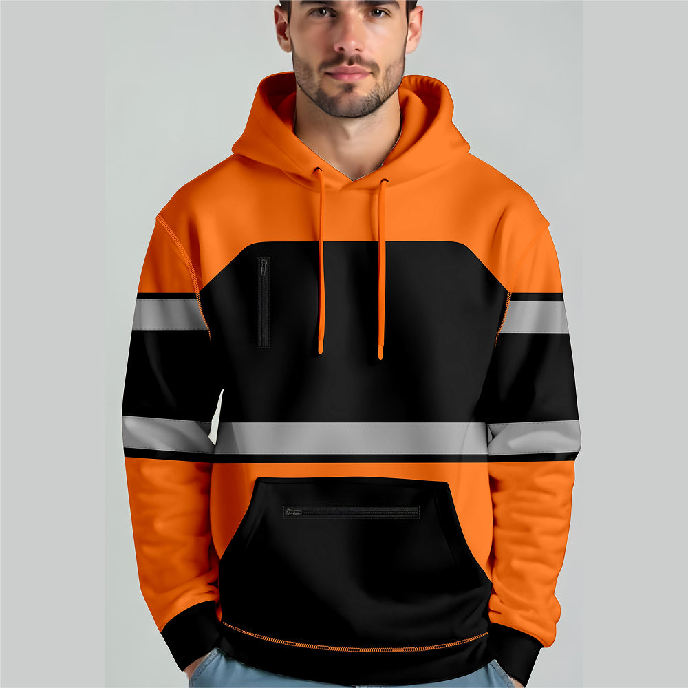 Hi-Vis Work Hoodie 2003 | Fleece Workwear Pullover TORO ACTIVA