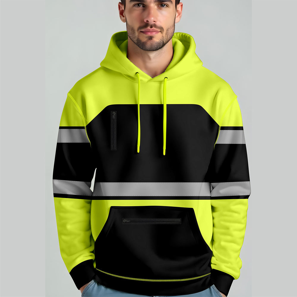 Hi-Vis Work Hoodie 2003 | Fleece Workwear Pullover TORO ACTIVA