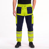 Toro Activa Workwear Fleece Joggers TR107 - Yellow/Navy TORO ACTIVA