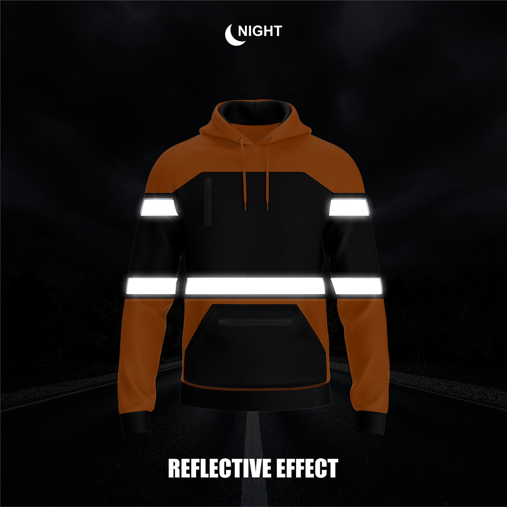 Hi-Vis Work Hoodie 2003 | Fleece Workwear Pullover TORO ACTIVA