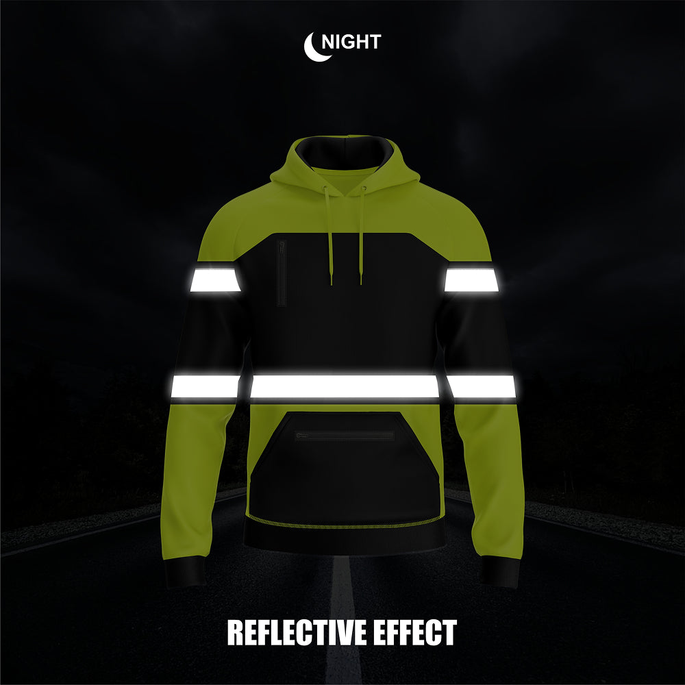Hi-Vis Work Hoodie 2003 | Fleece Workwear Pullover TORO ACTIVA