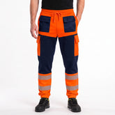 Toro Activa Workwear Fleece Joggers TR107 - Orange/Navy TORO ACTIVA