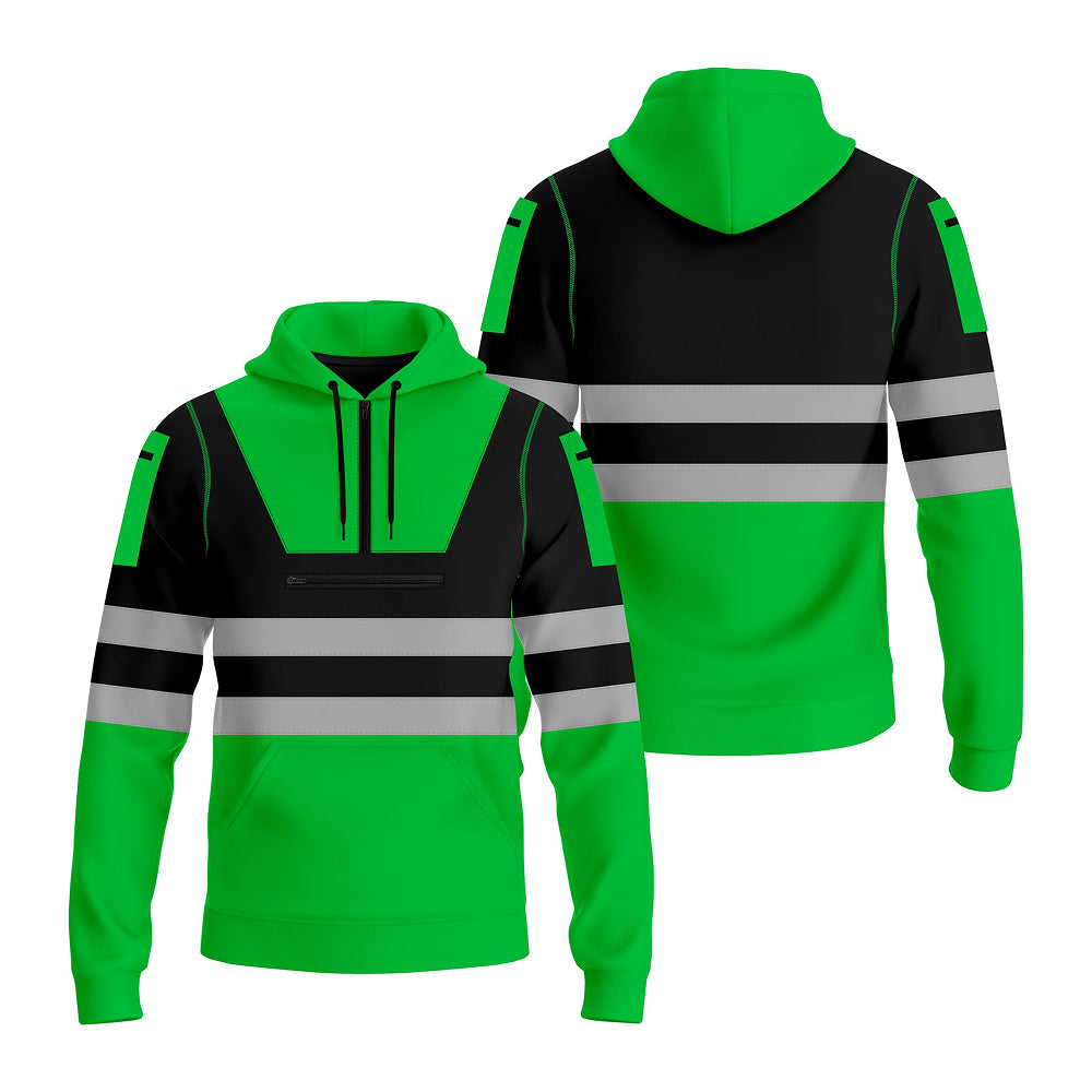Hi-Vis Work Hoodie 6 | High Visibility Workwear Pullover TORO ACTIVA