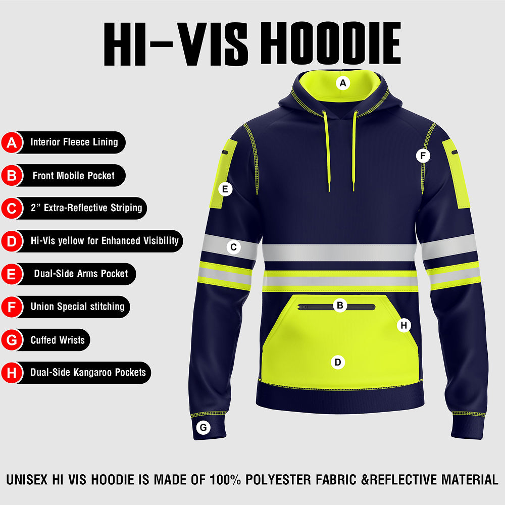 Toro Activa Essential Hi-Vis Fleece Pullover Hoodie 1006 TORO ACTIVA