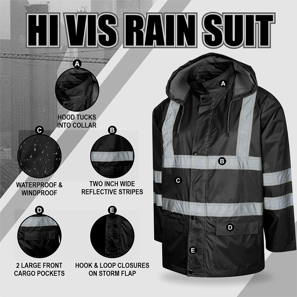 Toro Activa Lightweight Hi-Vis Rainsuit - RS105 TORO ACTIVA