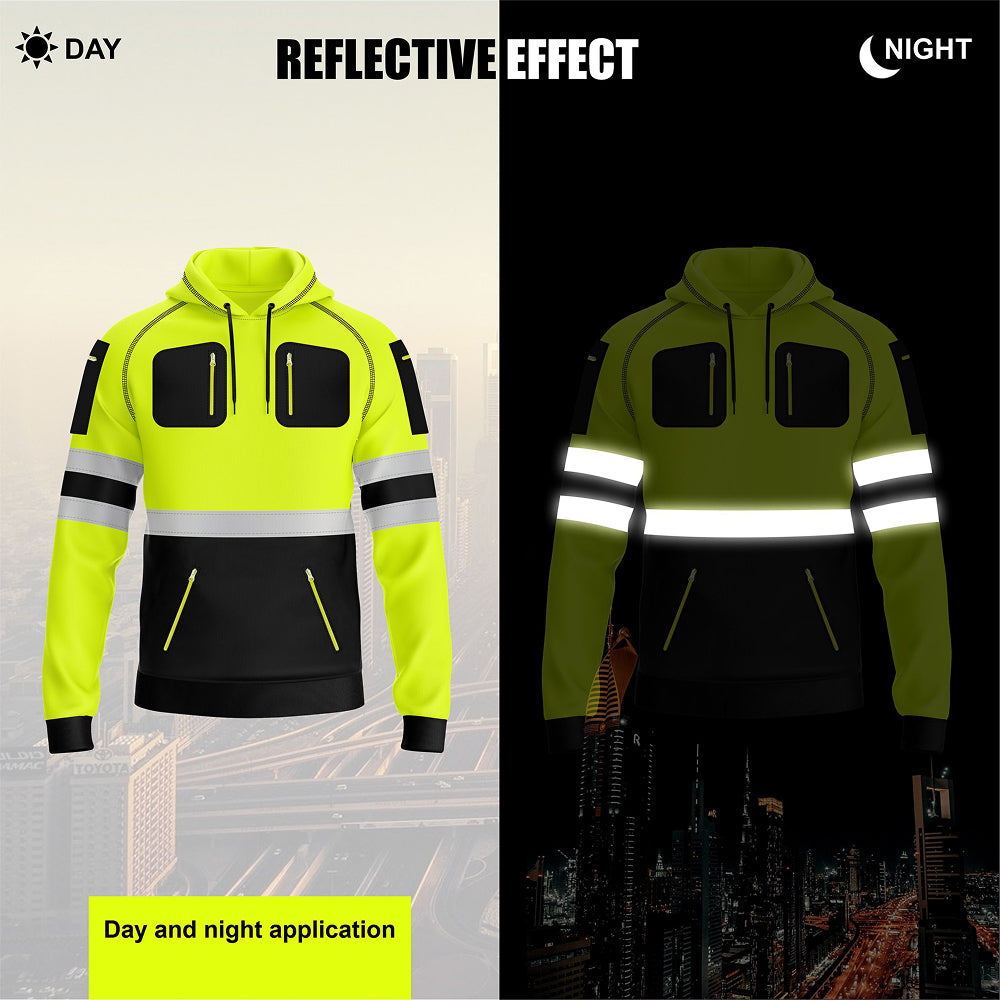 Toro activa Essential Hi-Vis Fleece Hoodie 2 Yellow/Black TORO ACTIVA