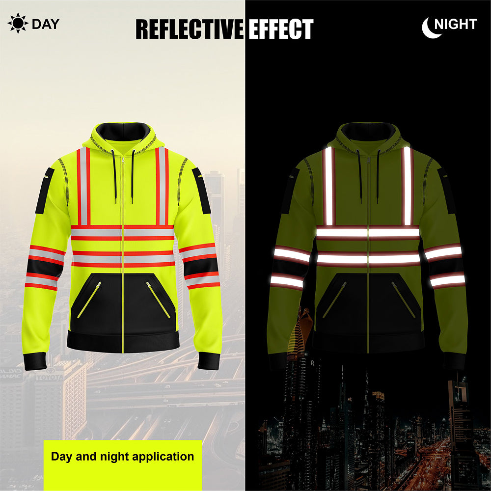 Toro Activa Hi-Vis Fleece Full Zip Workwear Hoodie 11 TORO ACTIVA