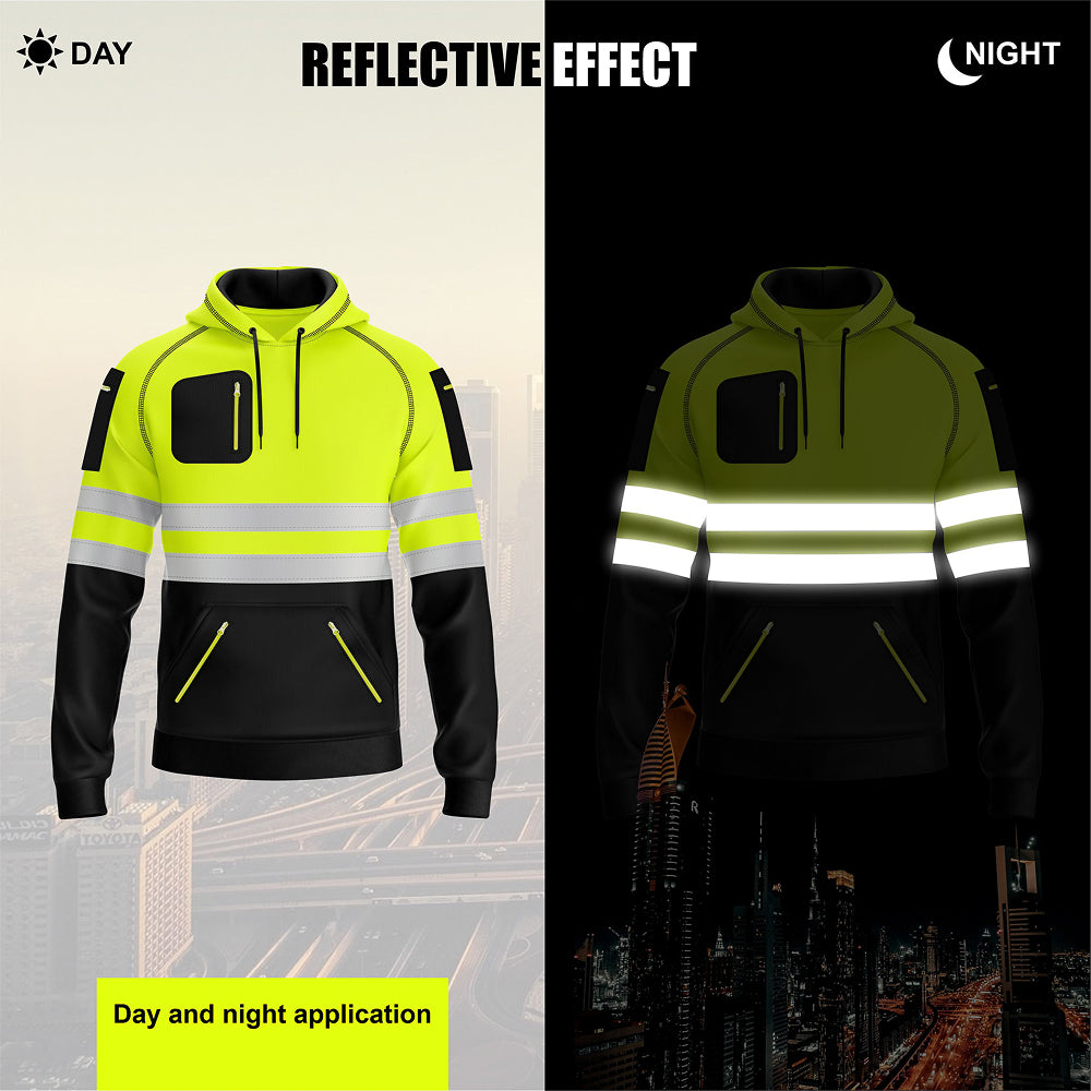 Toro Activa Hi-Vis Fleece Zipper Pullover Hoodie 3 TORO ACTIVA