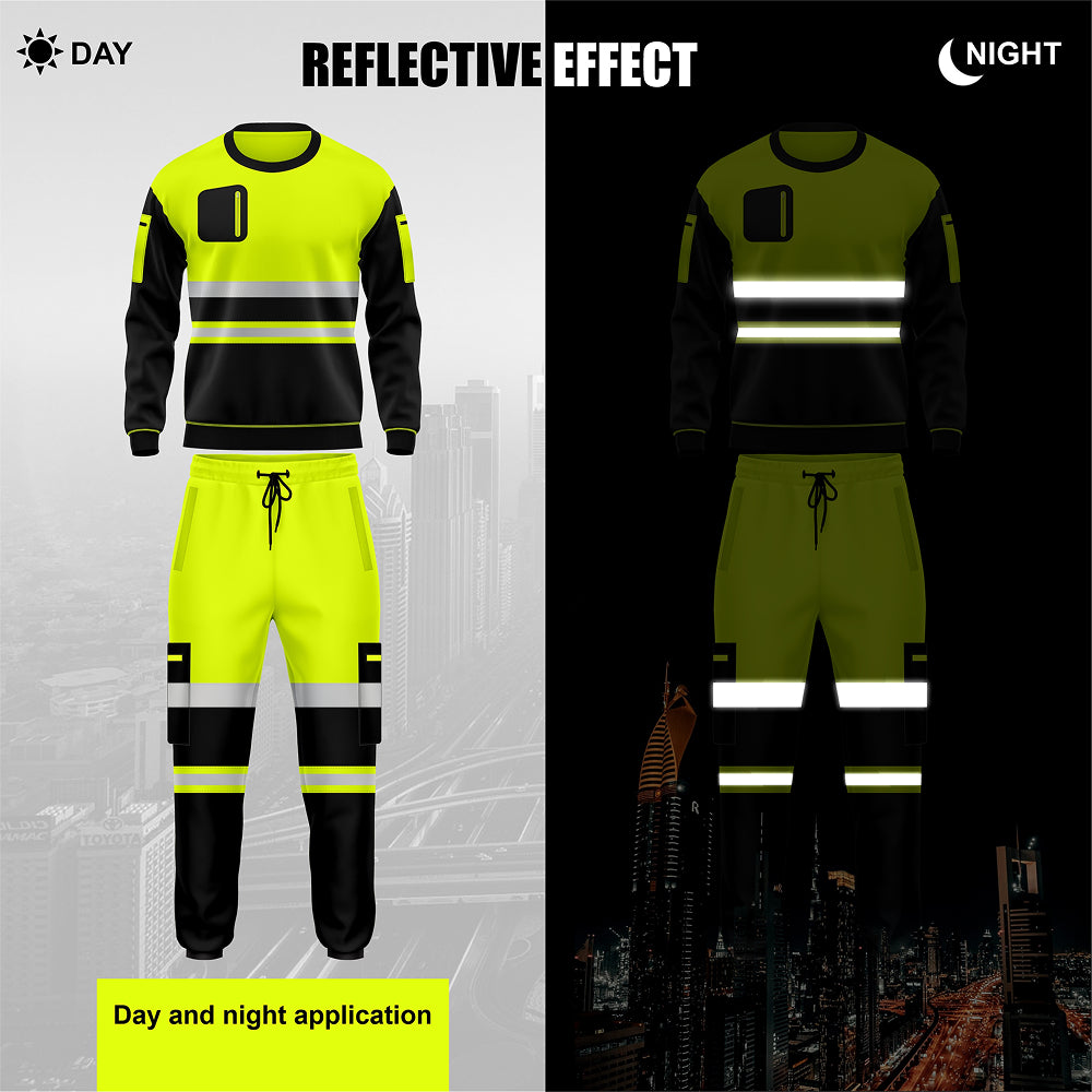 Toro Activa Essential Hi-Vis Fleece Pullover Tracksuit - TS103 TORO ACTIVA