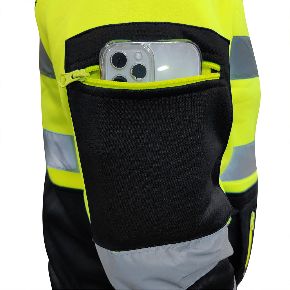 Toro activa Essential Hi-Vis Fleece Hoodie 2 Yellow/Black TORO ACTIVA