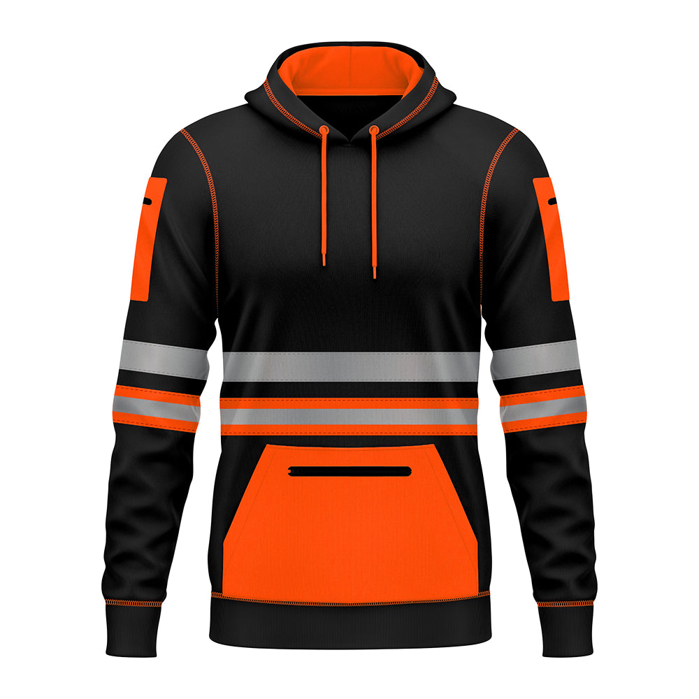 Toro Activa Essential Hi-Vis Fleece Pullover Hoodie 1006 Orange Black TORO ACTIVA