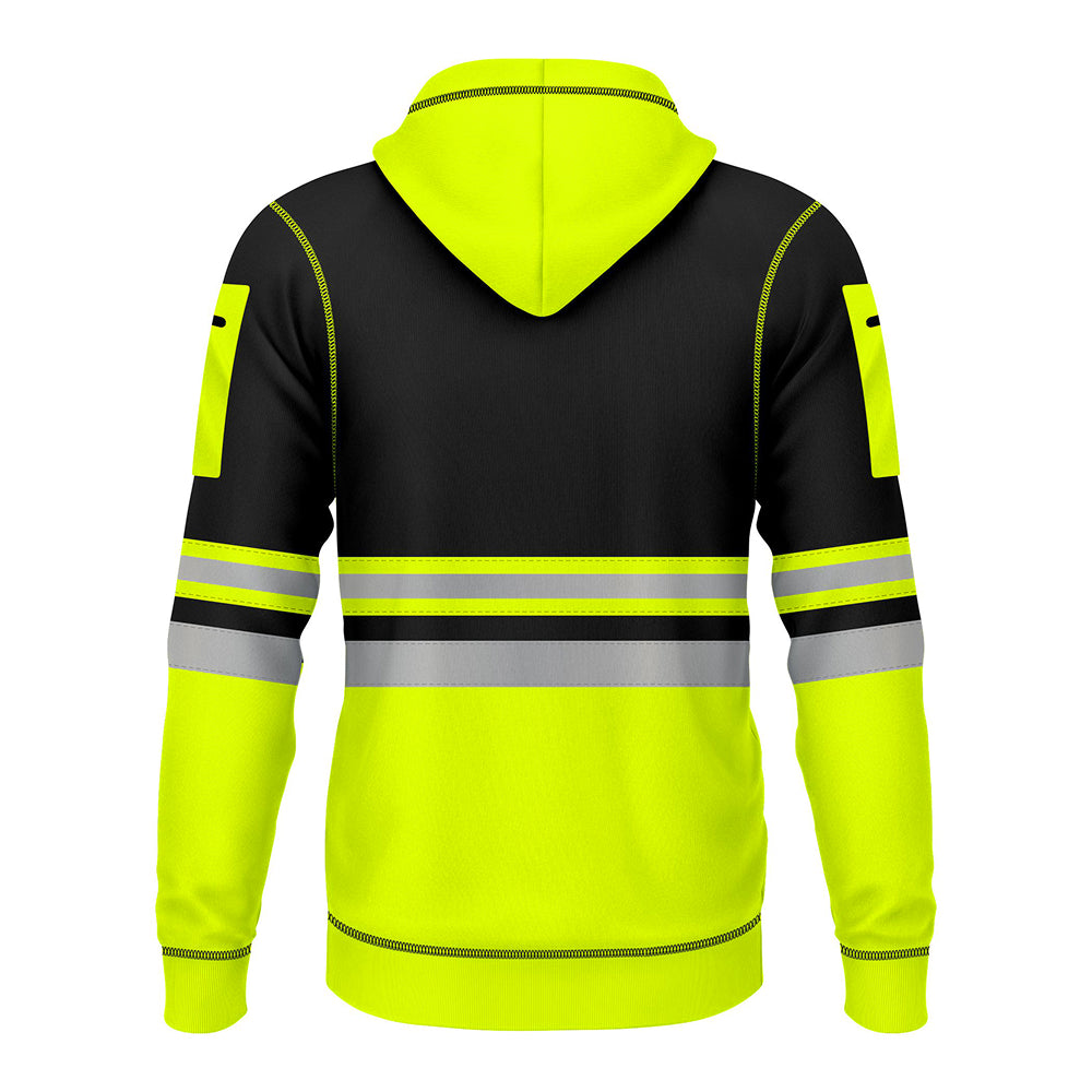 Toro Activa Hi-Vis Fleece Fullzip Pullover Hoodie 1013 - Yellow/Black TORO ACTIVA