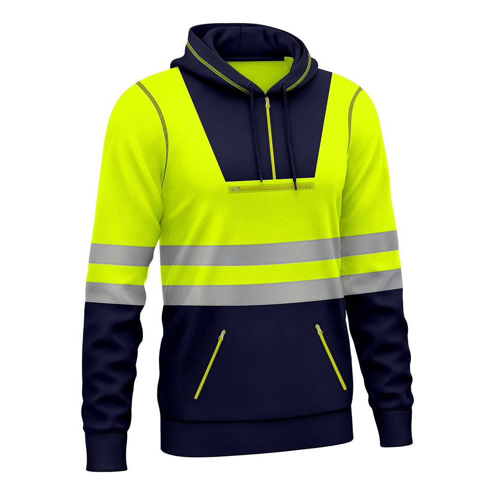 Hi-Vis Work Hoodie 6 | High Visibility Workwear Pullover TORO ACTIVA