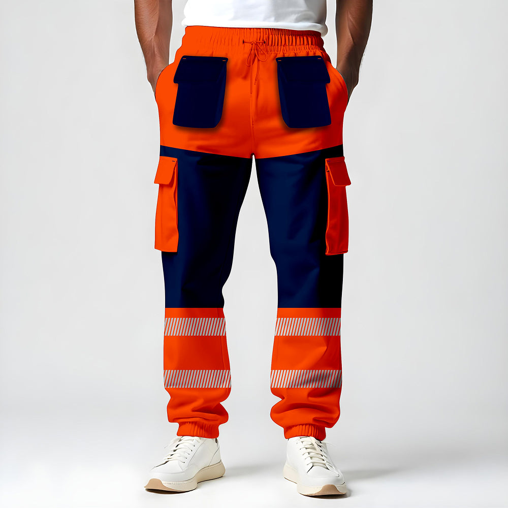 Toro Activa Workwear Fleece Joggers TR107 - Orange/Navy TORO ACTIVA