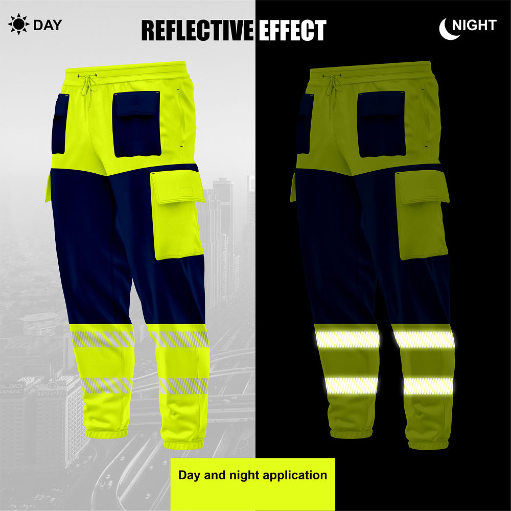Toro Activa Workwear Fleece Joggers TR107 - Yellow/Navy TORO ACTIVA