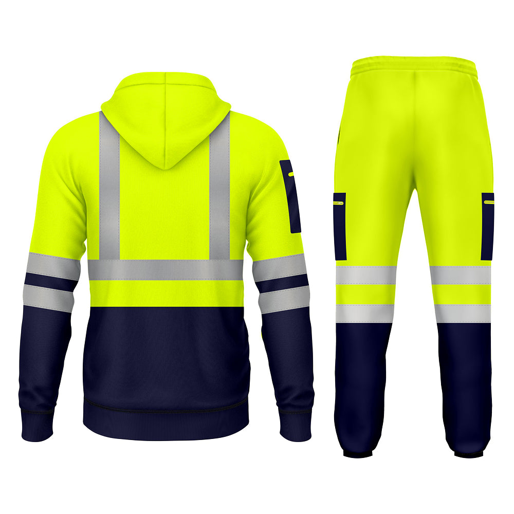 Toro Activa Hi-Vis Pullover Tracksuit - TS06 - Yellow/Navy TORO ACTIVA