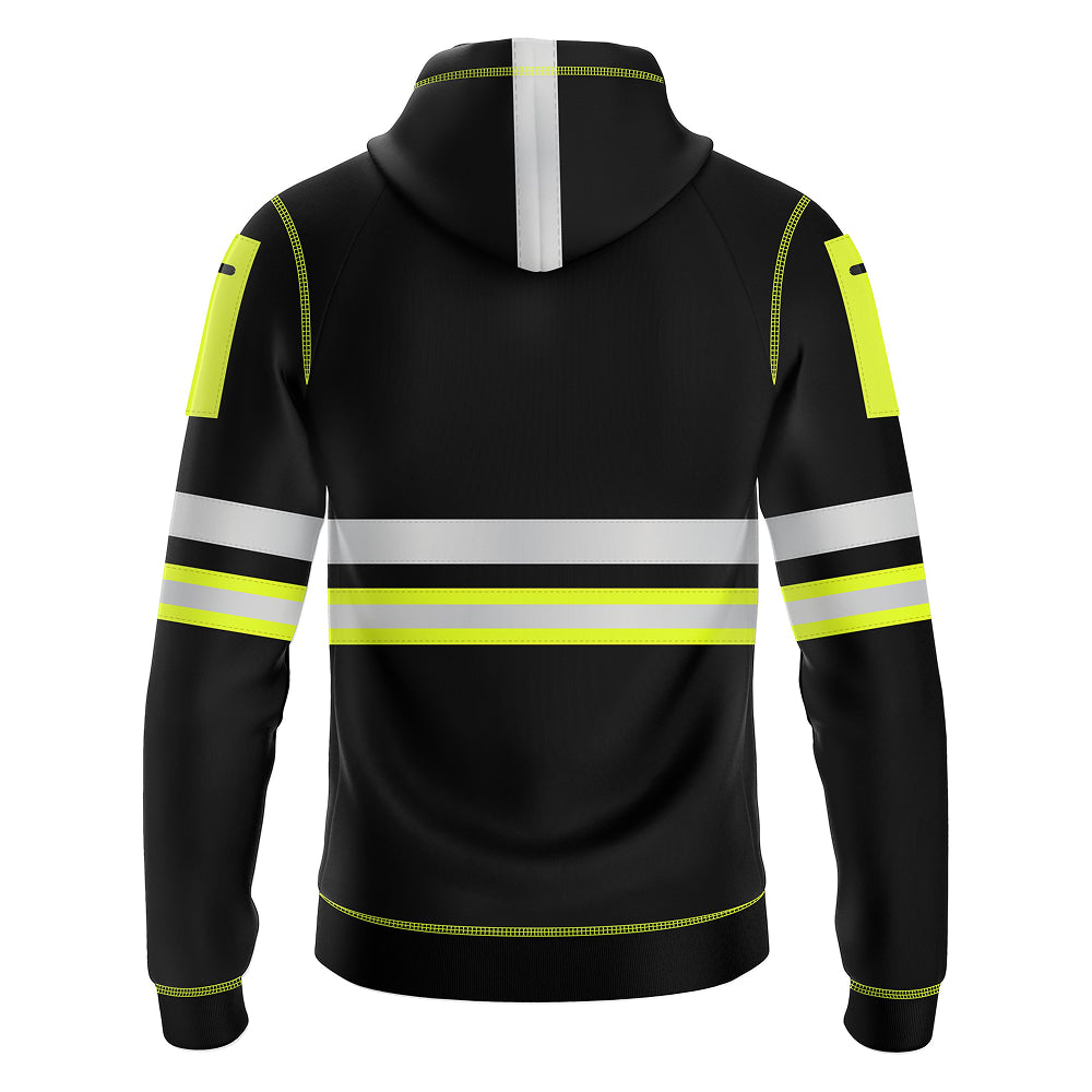 Hi Visibility Pullover Hoodie for kids 1006 - Yellow/Black TORO ACTIVA