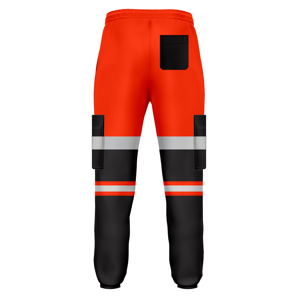 Toro Activa Workwear Fleece Joggers TR103 Orange/Black TORO ACTIVA