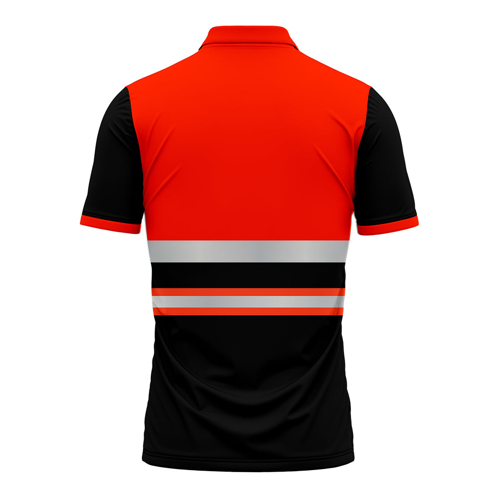 High Visibility Polo Shirt P103 - Orange/Black TORO ACTIVA