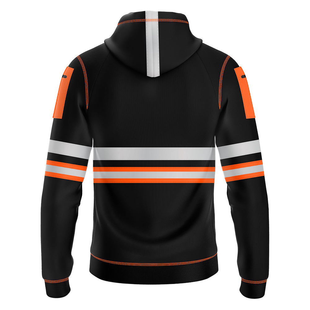 Toro Activa Hi-Vis Fleece Pullover Hoodie 1006 Kids - Orange/Black TORO ACTIVA