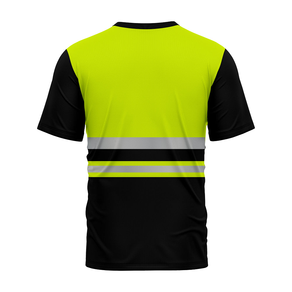 Toro Activa Hi-Vis Workwear TShirt T103 - Black/Yellow TORO ACTIVA