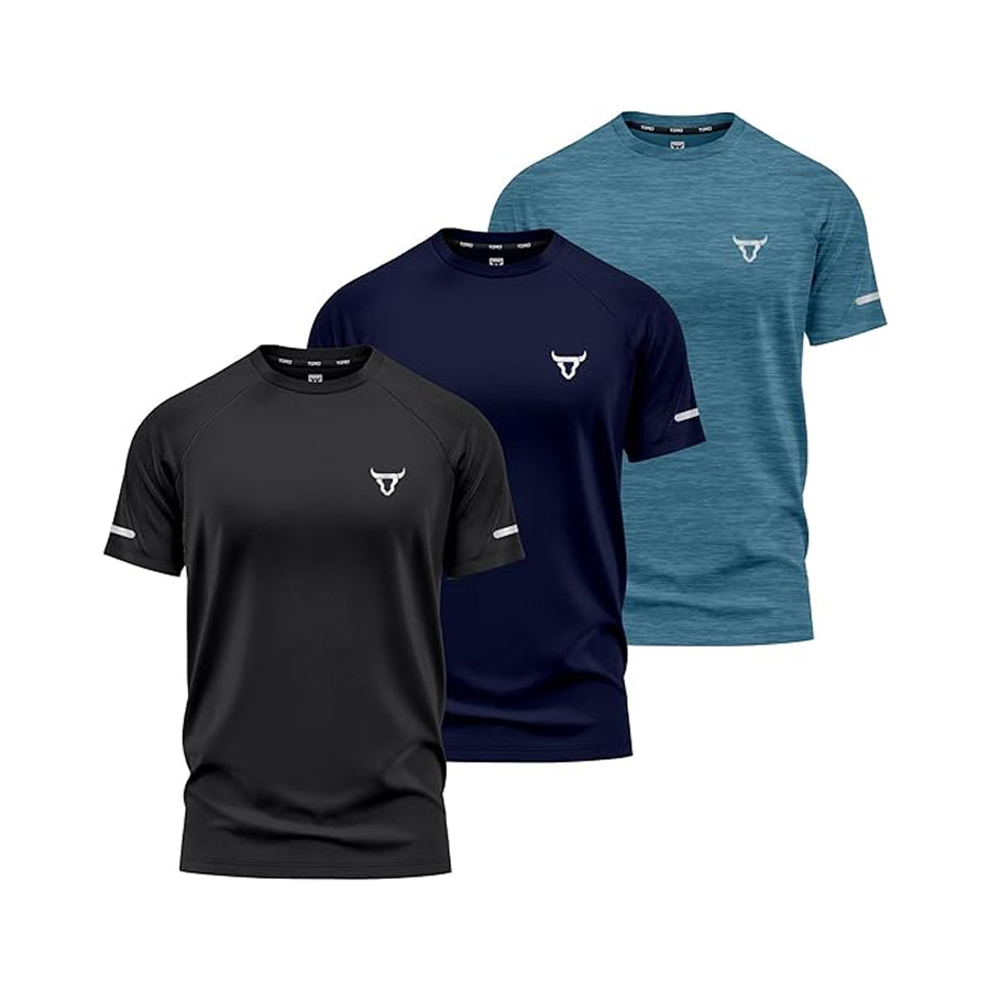 Toro Activa Performance Shirts - Pack of 3 Teal Black Navy TORO ACTIVA