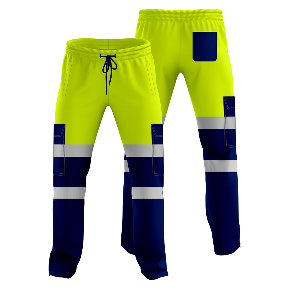 Toro Activa Workwear Fleece Joggers TR101 - Yellow/Navy TORO ACTIVA
