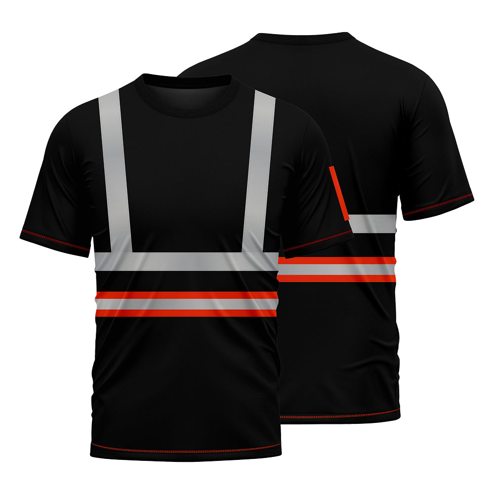 Toro Activa Hi-Vis Workwear TShirt T104 Orange/Black TORO ACTIVA