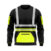 Toro Activa Workwear Hi-Vis Fleece Sweatshirt S104 Yellow/Black 2XL TORO ACTIVA