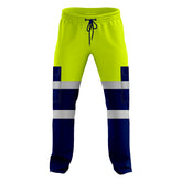 Toro Activa Workwear Fleece Joggers TR101 - Yellow/Navy 2XL TORO ACTIVA