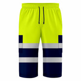 Toro Activa Hi-Vis Fleece Shorts SH101 Yellow Navy TORO ACTIVA