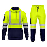 Toro Activa Hi-Vis Pullover Tracksuit - TS06 - Yellow/Navy 2XL TORO ACTIVA