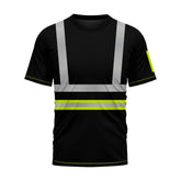 Toro Activa Hi-Vis Workwear TShirt T104 Yellow Black TORO ACTIVA