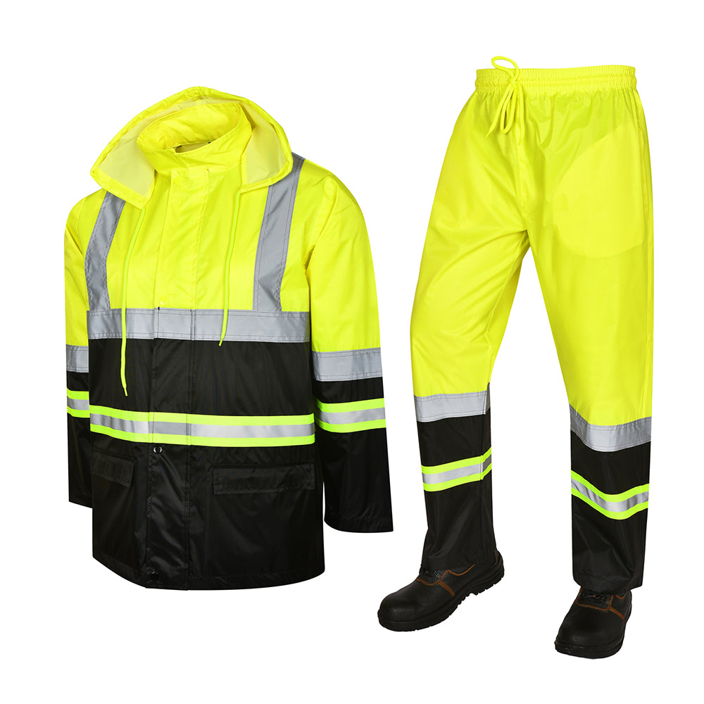 Toro Activa Lightweight Hi-Vis Rainsuit - RS103 Yellow/Black TORO ACTIVA