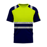 Toro Activa Hi-Vis Workwear TShirt T101 Yellow Navy TORO ACTIVA