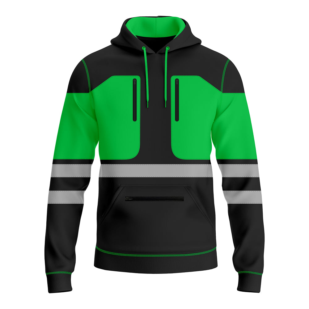Toro Activa Essential Hi-Vis Pullover Hoodie 2004 Green Black TORO ACTIVA