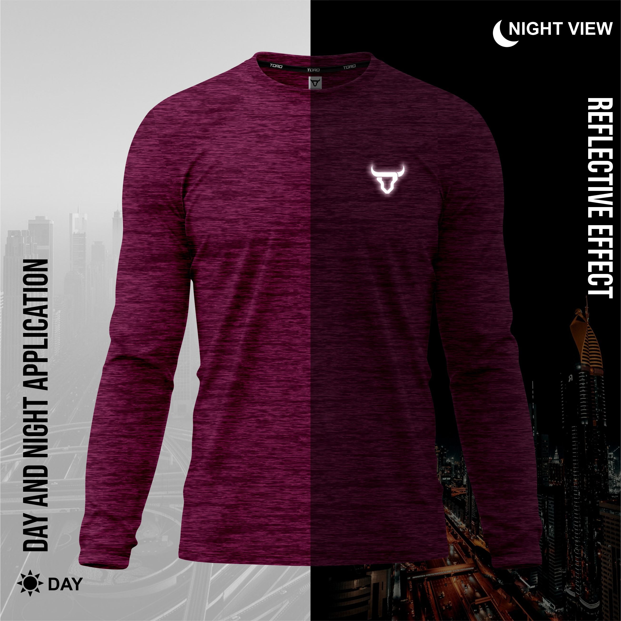 Toro Activa PrimeFlex L/S Shirts - 3 Colour Pack ( Black, Blue.Maroon ) TORO ACTIVA