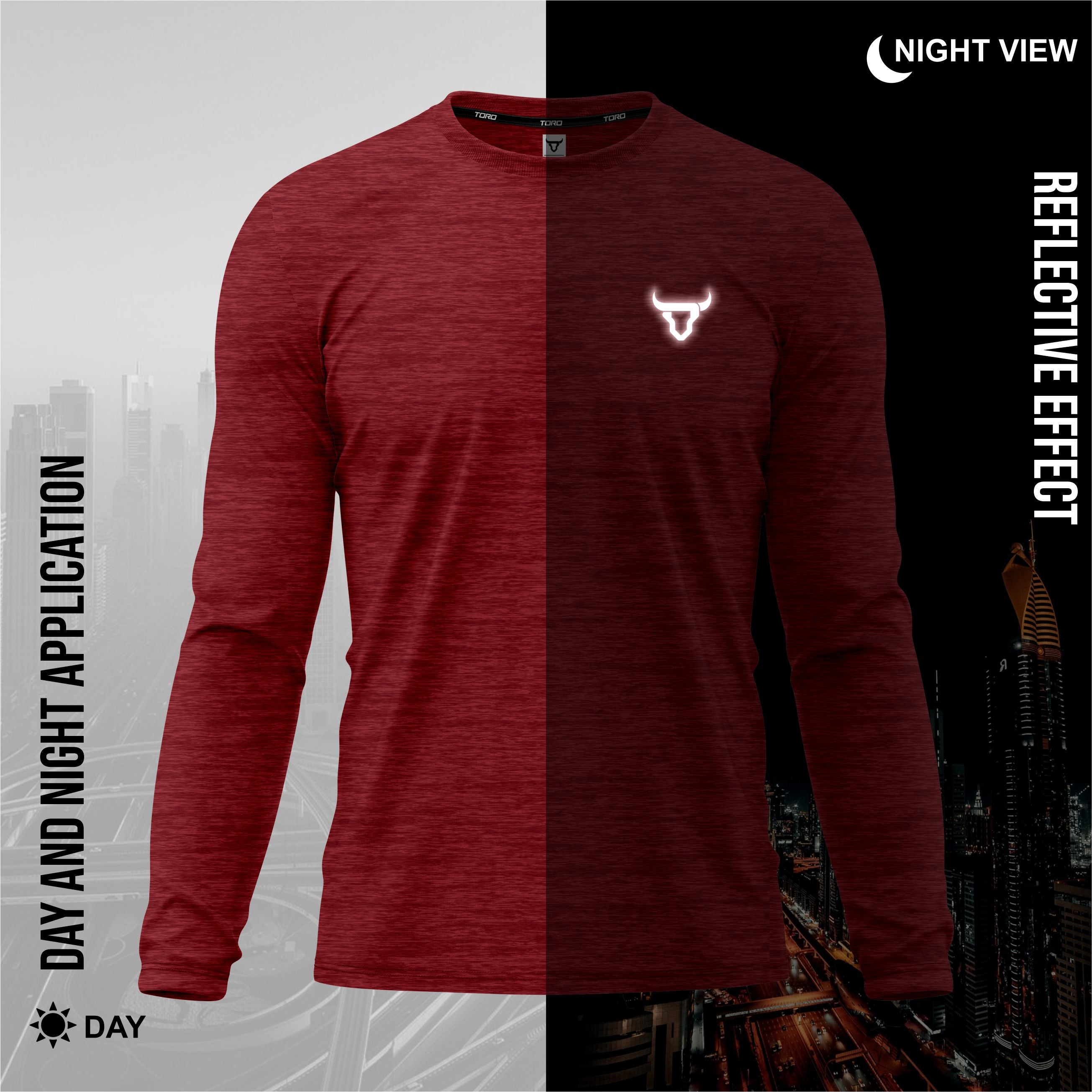Toro Activa PrimeFlex L/S Shirts - 3 Colour Pack ( Red , Grey, Teal ) TORO ACTIVA