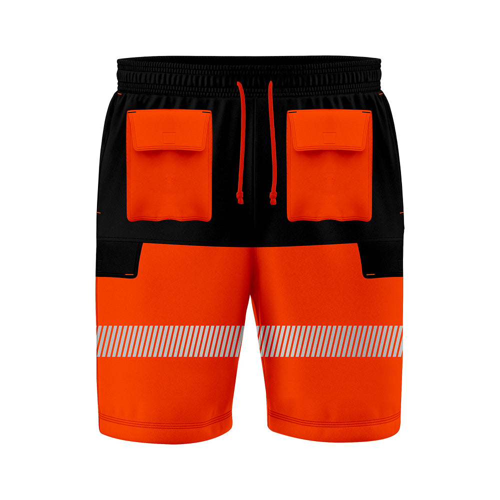 Toro Activa Hi-Vis Fleece Shorts SH106 - Orange/Black TORO ACTIVA