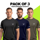 Toro Activa Performance Shirt - Black/Navy/Olive - Pack of 3 TORO ACTIVA
