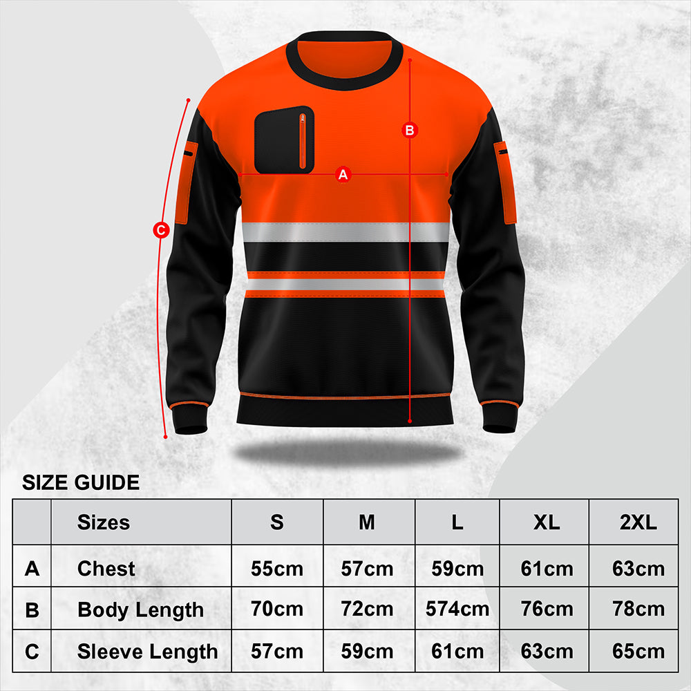 Hi-Vis Work Sweatshirt S103 | Workwear TORO ACTIVA