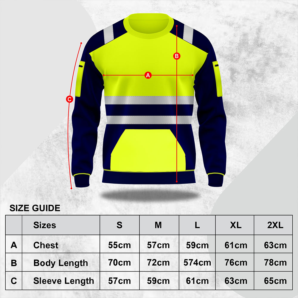 Toro Activa Workwear Hi-Vis Sweatshirt S101 TORO ACTIVA