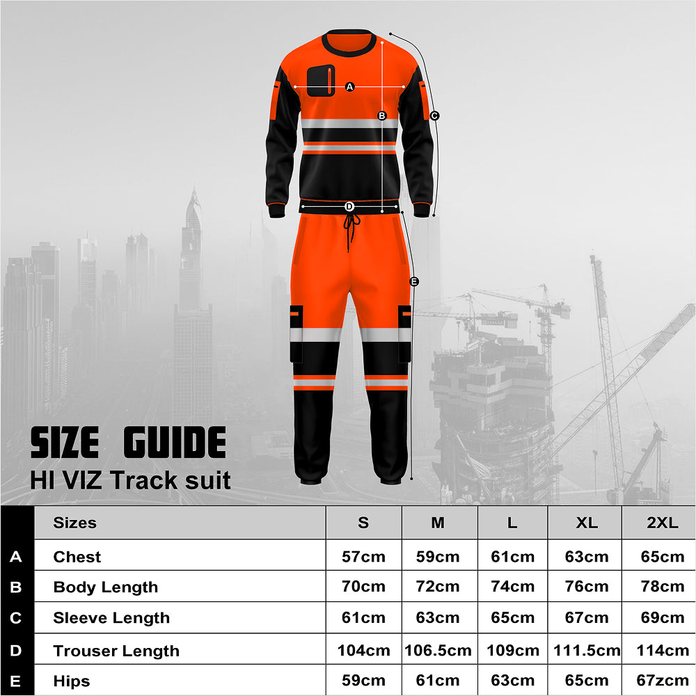 Toro Activa Essential Hi-Vis Fleece Pullover Tracksuit - TS103 TORO ACTIVA