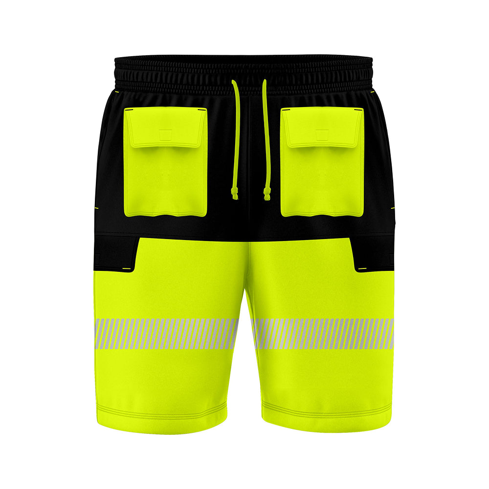 Toro Activa Hi-Vis Fleece Shorts SH106 Yellow Black TORO ACTIVA